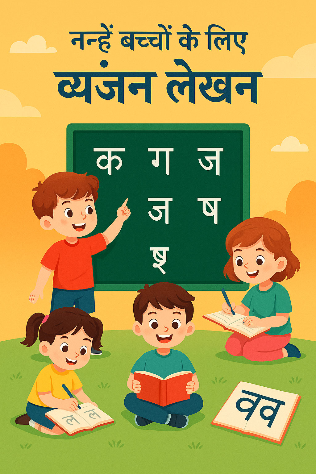 नन्हें बच्चों के लिए व्यंजन लेखन